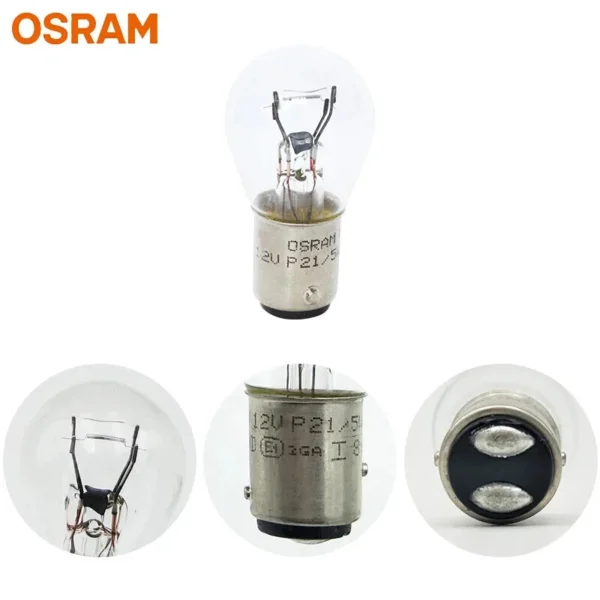OSRAM-P21-5W4 10pcs OSRAM 7528 P21/5W 12V Car Turn Signal Light Parking Lamp