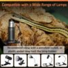 100W Reptile Pet Heat Lamp Ceramic Emitter Black 2 Pack