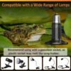 100W Reptile Pet Heat Lamp Ceramic Emitter Black 2 Pack