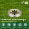 4 Pack 8 LEDs Outdoor Solar Deck Lights