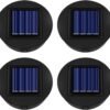 4PCS Solar Light Replacement Top 8cm for Outside Lanterns