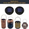 4PCS Solar Light Replacement Top 8cm for Outside Lanterns