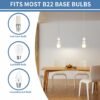 2 Pack B22 Bayonet Pendant Lamp Holder