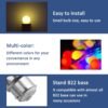 10 Pack B22 1W G45 Bayonet Coloured LED Bulbs
