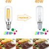 E14 T25 LED Filament Cooker Hood Light Bulbs 4W 2 Pack