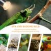 E27 Reptile Heating Lamp, 50W UVA UVB Turtle Basking Light Bulb