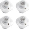 E27 Screw Light Bulb Socket Holder Lamp Base 4 Pack