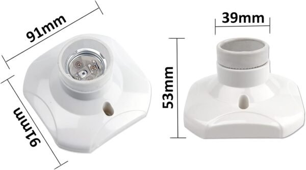E27-Lamp-Base2 E27 Screw Light Bulb Socket Holder Lamp Base 2 Pack