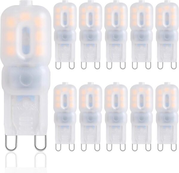 G9 LED Bulbs 2.5W Dimmable 10 Pack