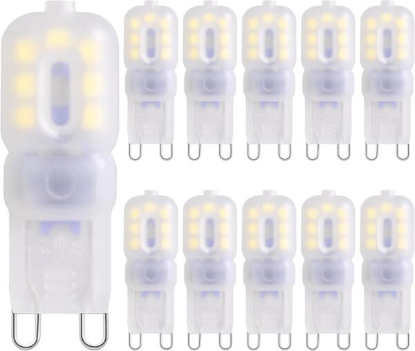 G9 LED Bulbs 2.5W Dimmable 10 Pack