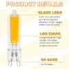G9 LED Light Bulbs 5W Warm White AC 220V-240V Dimmable 5 Pack