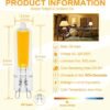 G9 LED Light Bulbs 5W Warm White AC 220V-240V Dimmable 5 Pack