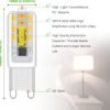G9 LED Bulbs 3W Non-Dimmable 10 Pack