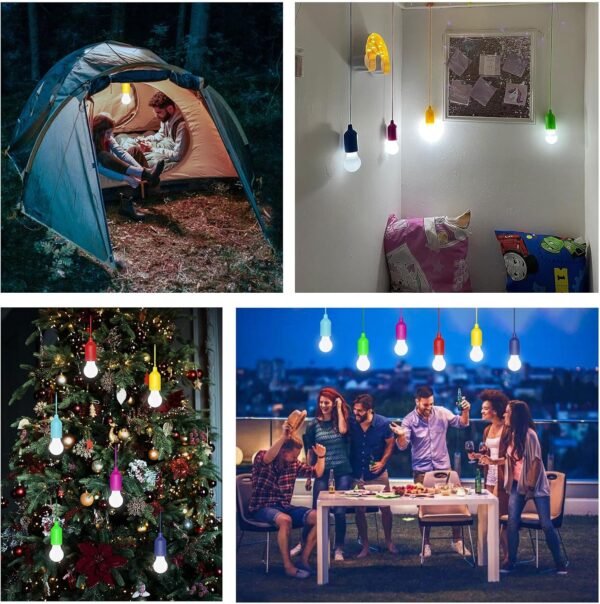 LED-Pull-Cord-Light5 6 Pack LED Pull Cord Light Bulb, Battery Operated