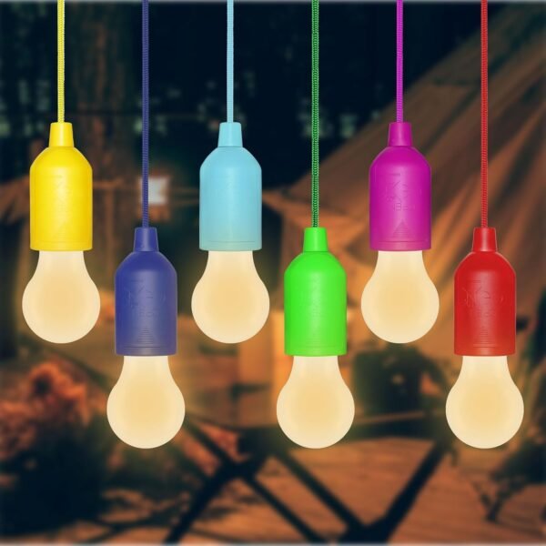 LED-Pull-Cord-Light8 6 Pack LED Pull Cord Light Bulb, Battery Operated