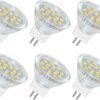 MR11 GU4 2W LED 250LM, AC DC 12V-24V 6PCS