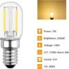 T22 LED E14 Fridge Filament Light Bulbs 2W Pack of 4