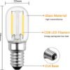 T22 LED E14 Fridge Filament Light Bulbs 2W Pack of 4